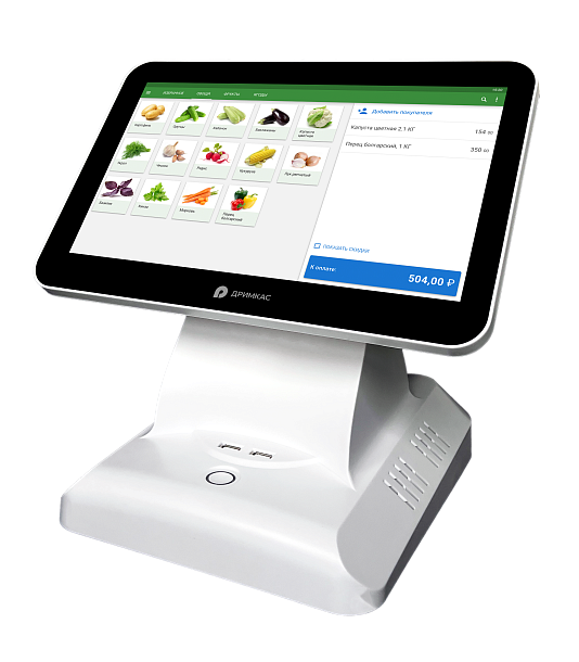 Pos-терминал Вики Халк (белый, 11.6", 8/128, WiFi, BT, Win10Pro)