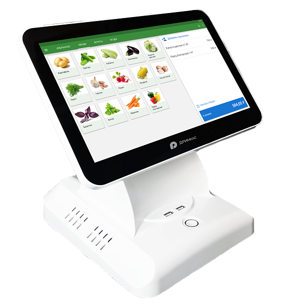 Pos-терминал Вики Халк (белый, 11.6", 8/128, WiFi, BT, Win10Pro)